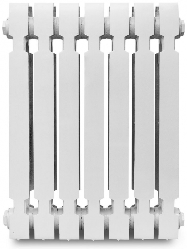 Чугунный радиатор Konner Модерн, 500 мм белый цвет